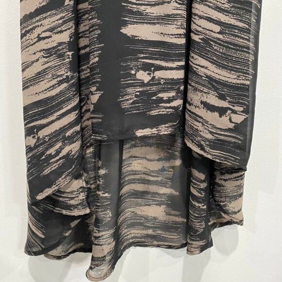 Mossimo Black & Beige Hi Low Hem Dress Size XS - Picture 4 of 7